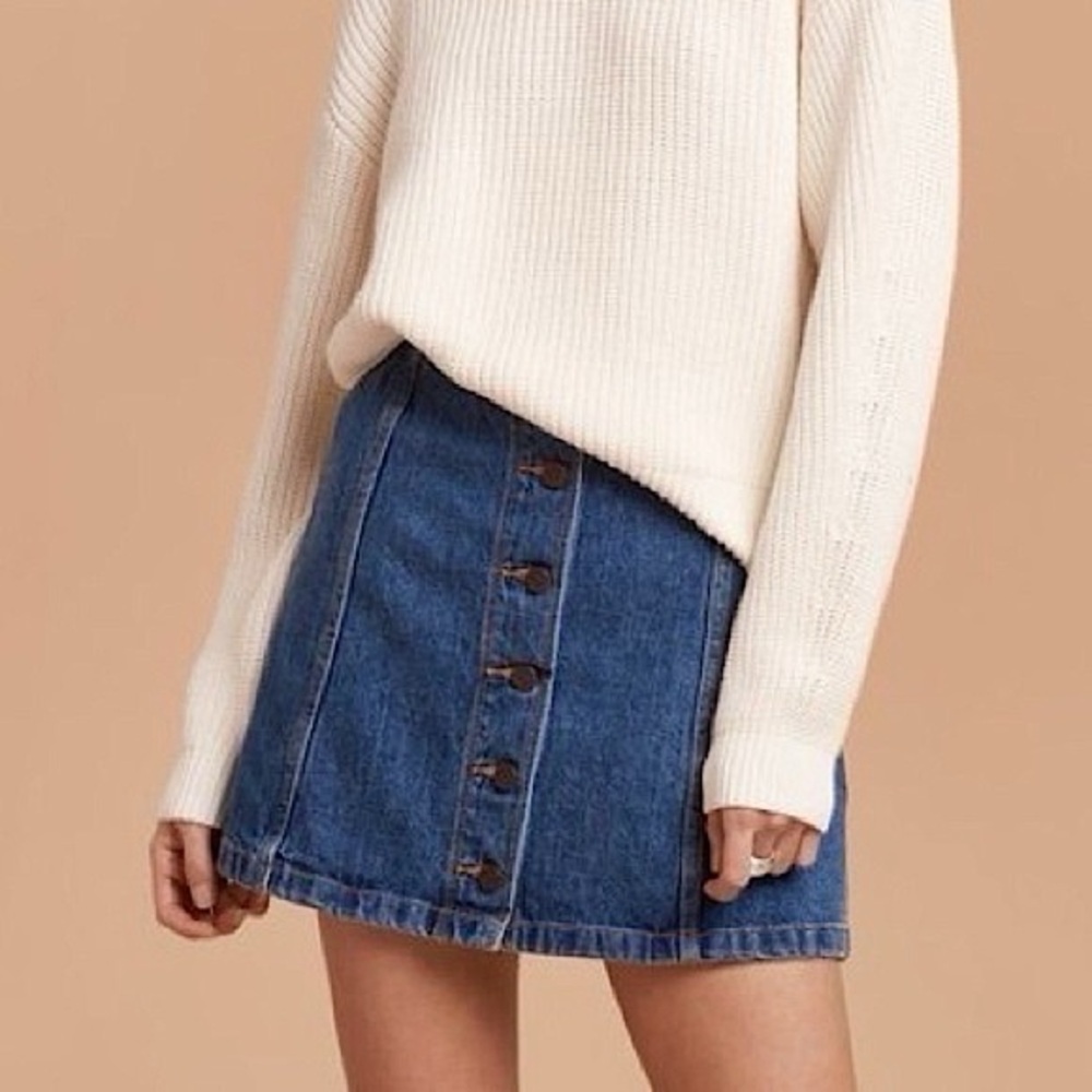 Aritzia Blue Denim Mini Skirt - Great condition!